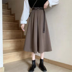 Midi Solid Skirts