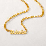 The Gold Rope Chain with Name