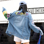 Embroidery Harajuku Patch Plus Size Jacket