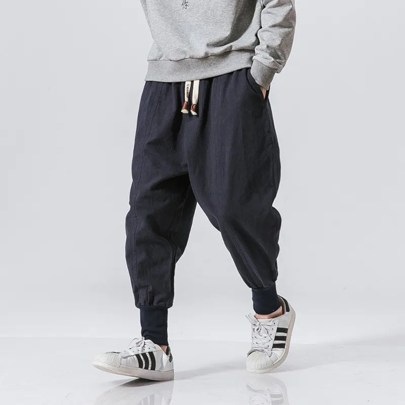 Cargo Harem Pants with Side Pockets