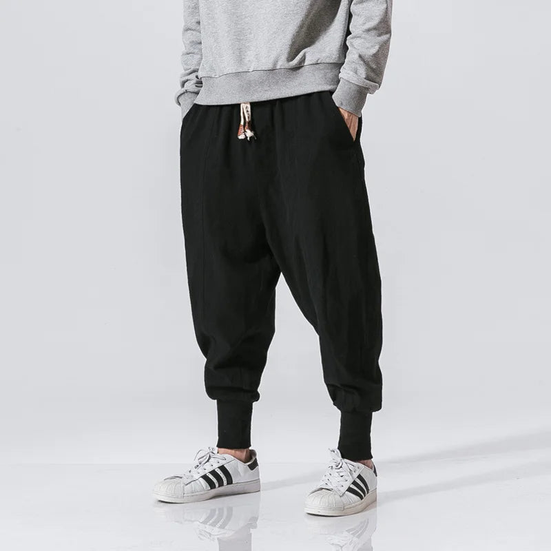 Cargo Harem Pants with Side Pockets