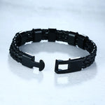 Layered Braided Leather with Stainless Steel Charms