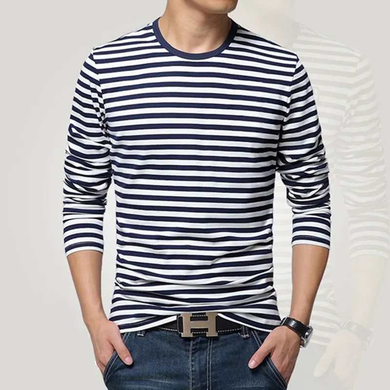 O-Neck Stripe T-shirt