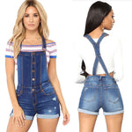 Sleek Roll Up Denim Overalls