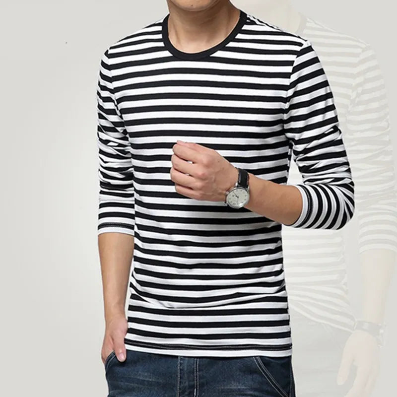 O-Neck Stripe T-shirt