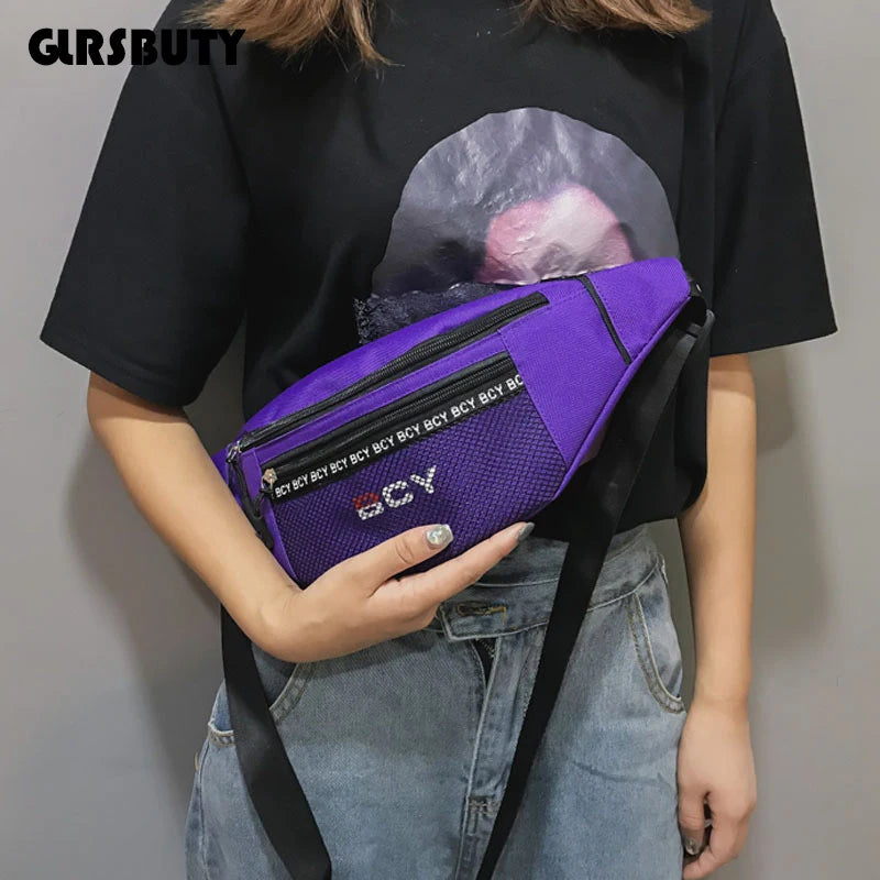 Canvas Harajuku Style Waist Bag