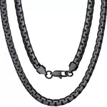 Flat Box Chain Stainless Steel Necklace