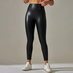 High Waist Faux Leather Leggings