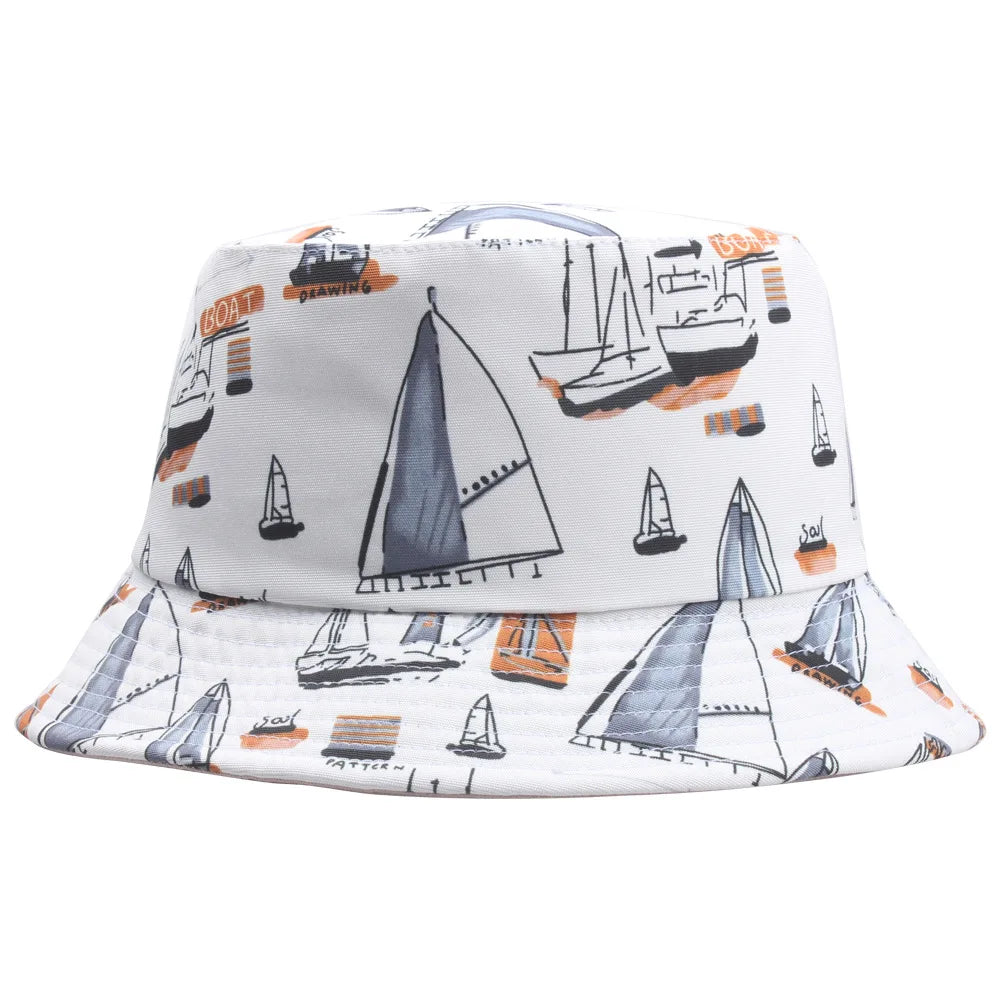 Cute Sailboat Bucket Hat