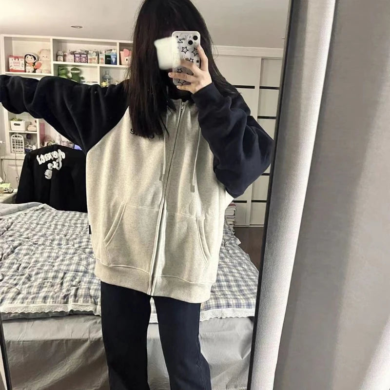 Zip Up Oversize Stylish Hoodie