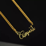 The Gold Rope Chain with Name