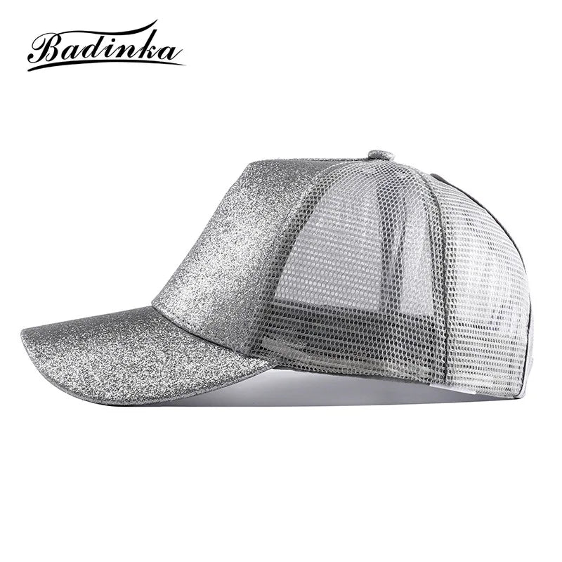 Adjustable Glitter Snapback