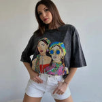 Vintage Acid Wash Washed T Shirt