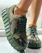 Casual Print Canvas Sneakers