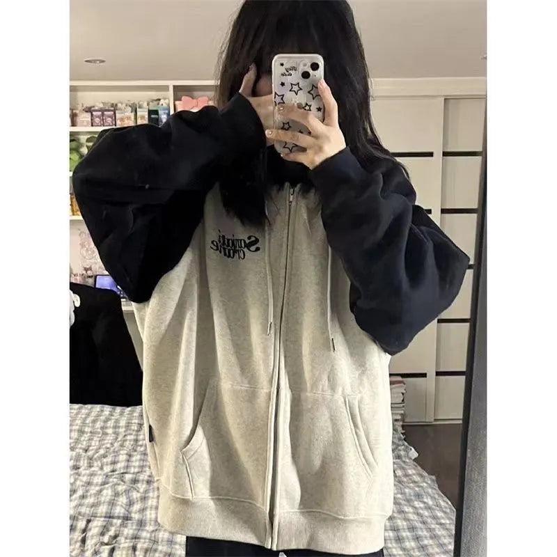 Zip Up Oversize Stylish Hoodie