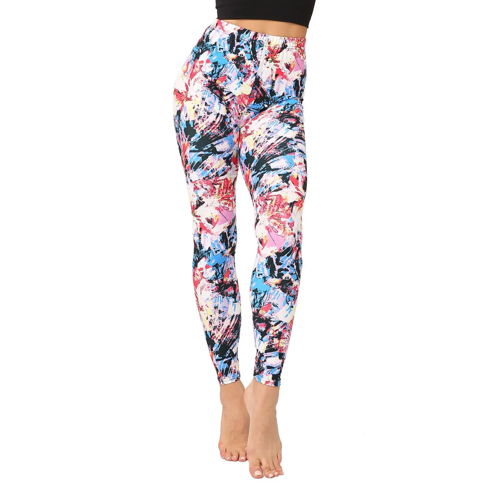 High Waist Paisley Printed Legging