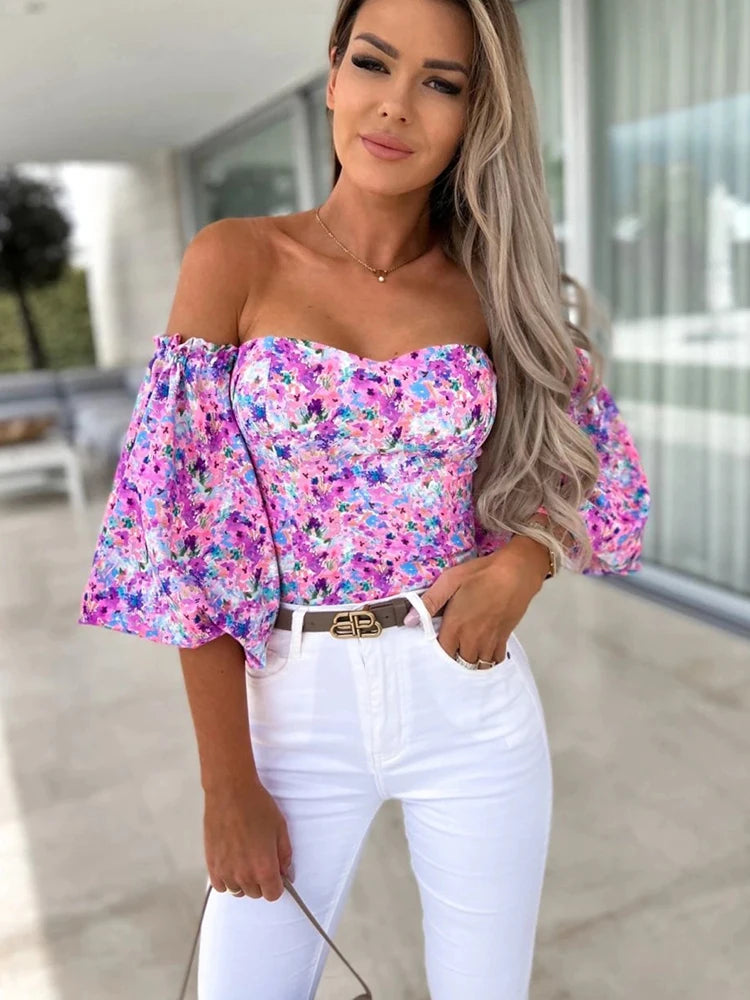 Sexy Off Shoulder Crop Top