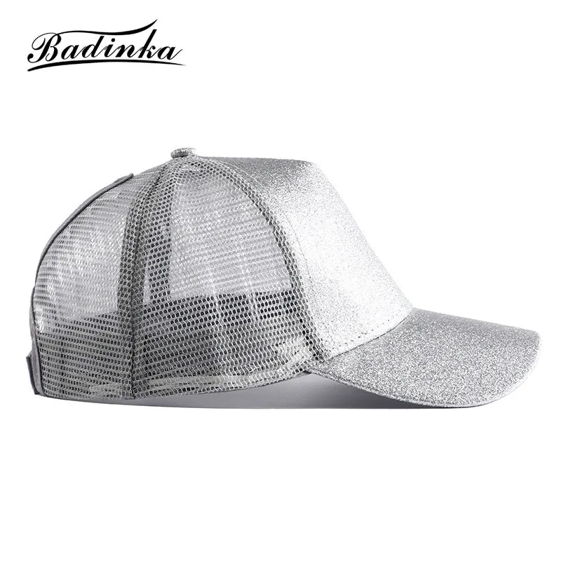 Adjustable Glitter Snapback