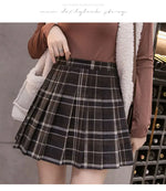 Sweet Korean Style Plaid Skirt