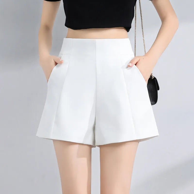 High Waist A-line Casual  Shorts