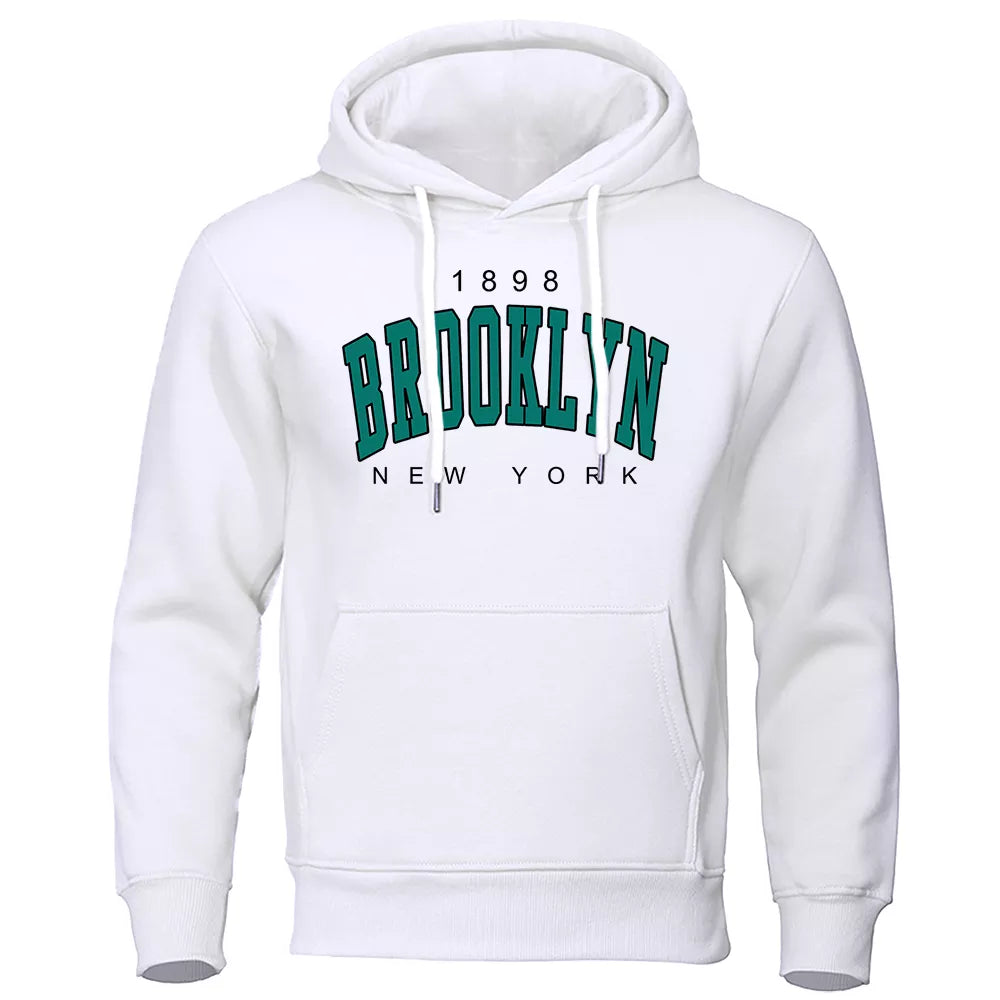 New York Printed Mens Hoodie