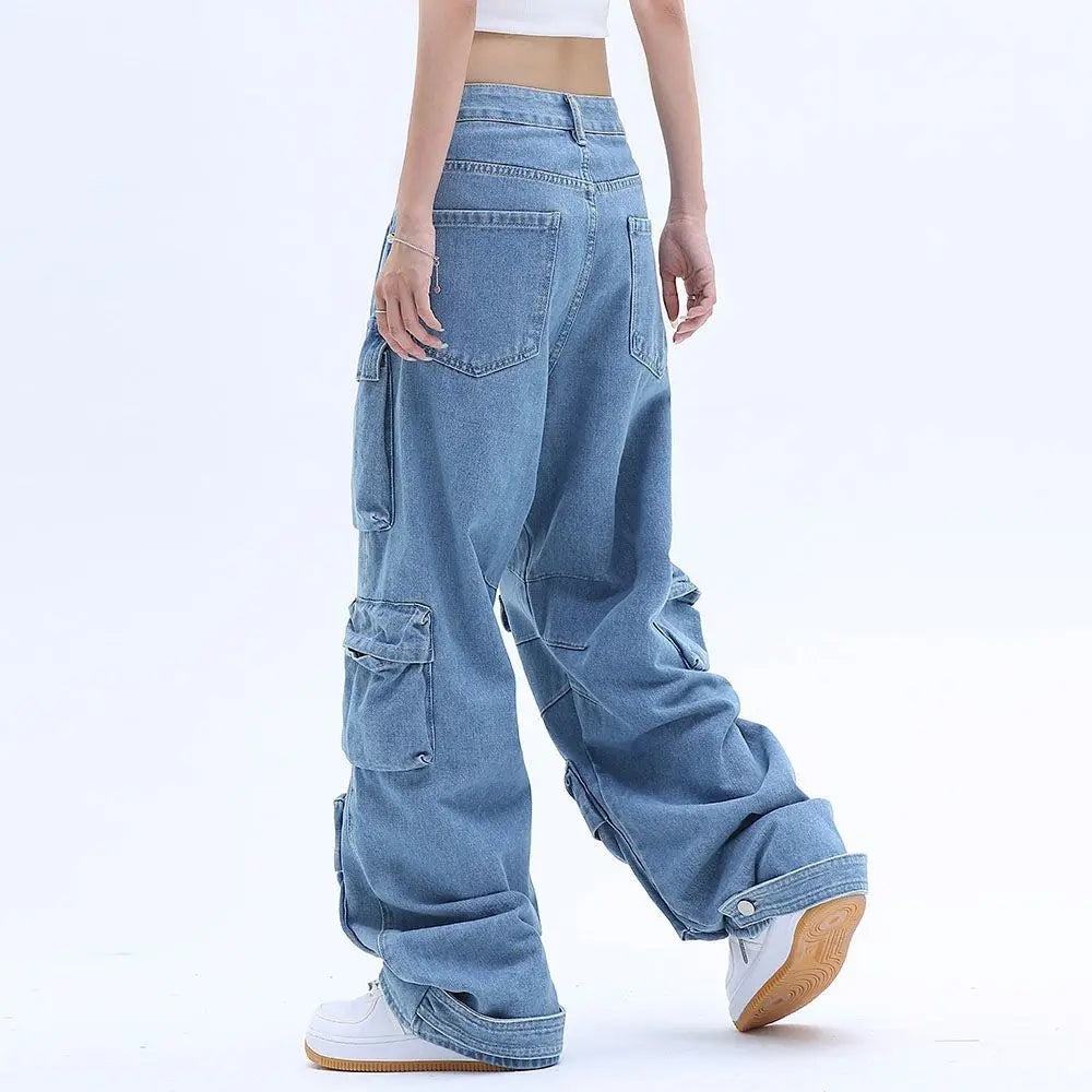 Casual Y2K Wide-Leg Jeans