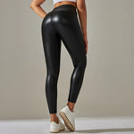 High Waist Faux Leather Leggings