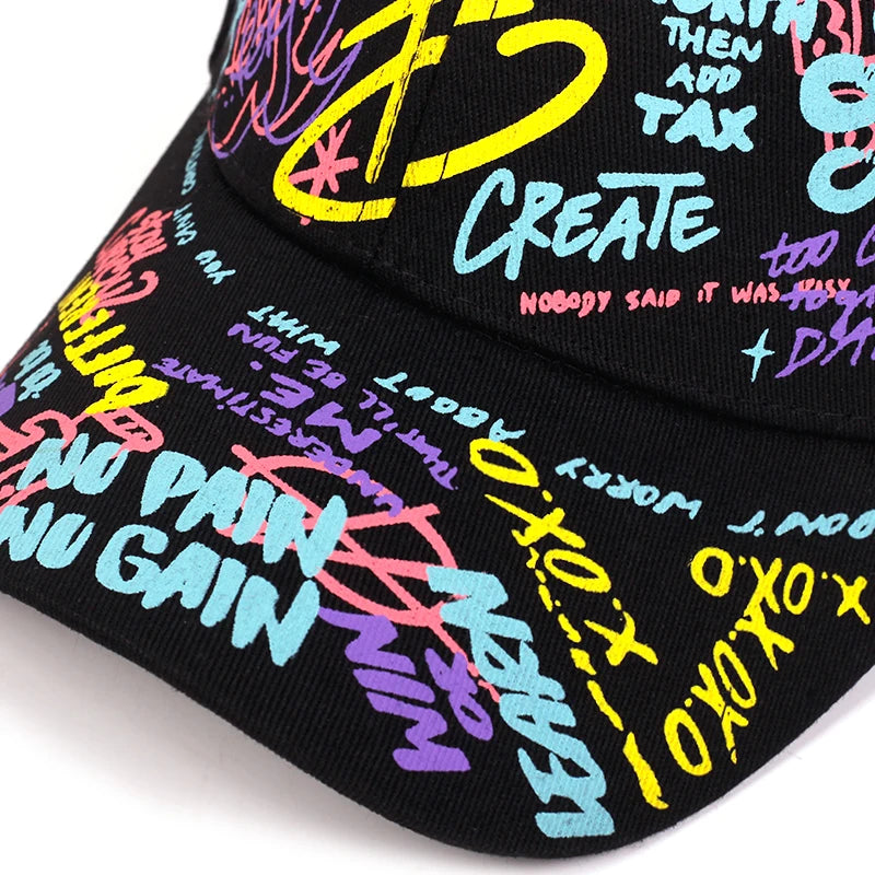 Graffiti Sun Baseball Cap