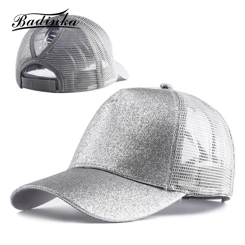 Adjustable Glitter Snapback