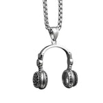 Music DJ Headphone Pendant Necklaces